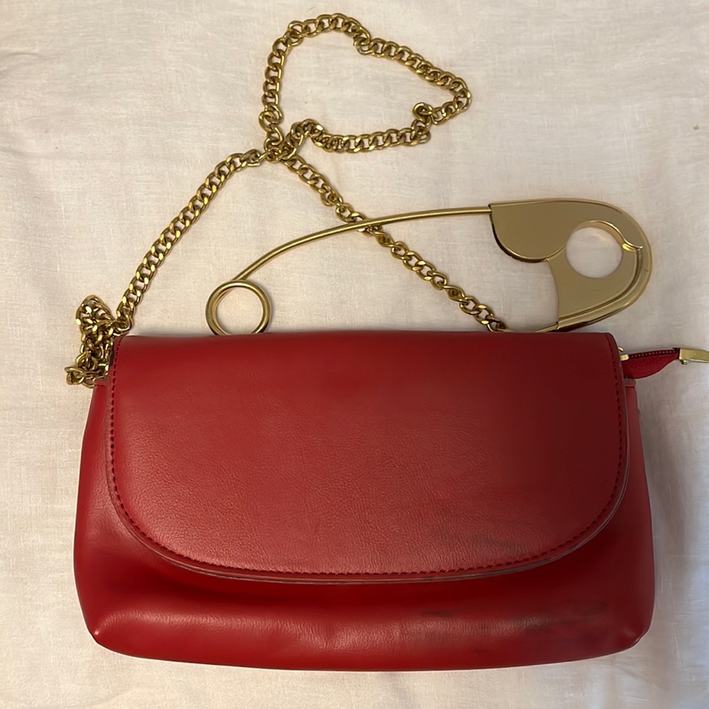 Red Purse with removable straps